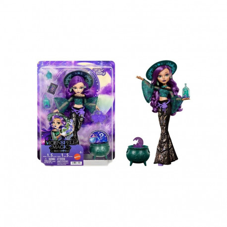 Monster High moenukk Moonspell Magic by Willow Thorne, looduse nõid koos tarvikutega
