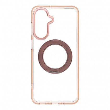 Case for Samsung A17 / A18 Frame Circle Stand compatible with MagSafe gold