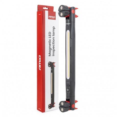 Lampa inspekcyjna led z magnesem i zaciskiem 4000 mah amio-05024