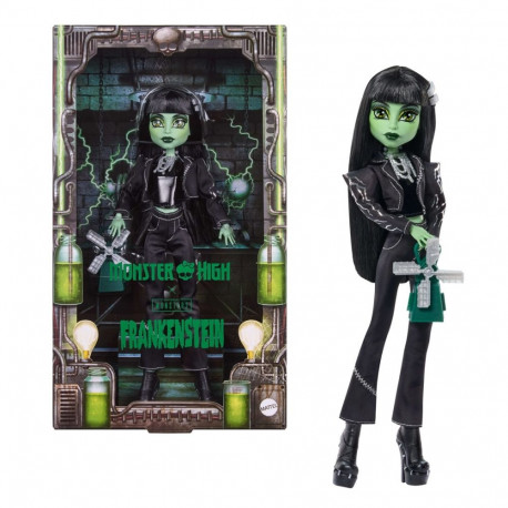 Monster High x Universal Monsters kollektsionäärinukk Frankenstein, mustade rõivaste ja tuuleveskiku