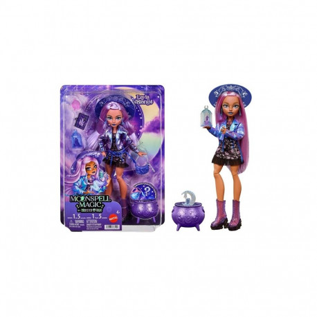 Monster High moenukk Moonspell Magic by Layla Stone, kristallnõid koos tarvikutega