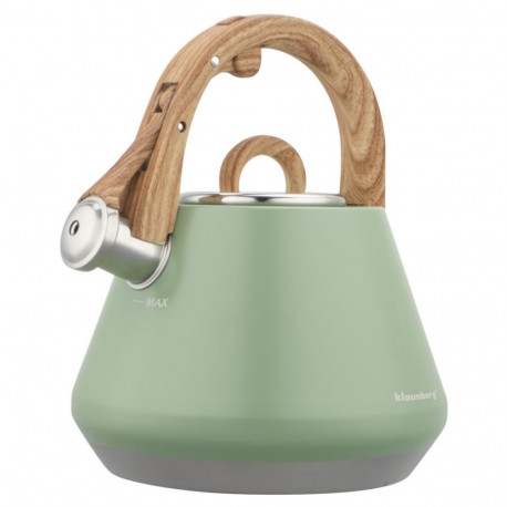Czajnik stalowy z gwizdkiem 2,5 l niebieski, indukcja, klausberg kb-9062