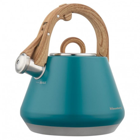 Klausberg veekeetja KB-9063 2,5l vilistiga terasest, induktsioonile sobiv, pistaatsiavärvi