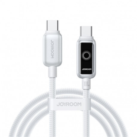Joyroom Joyroom S-A55 StarFlight 100W USB-C - USB-C Cable 1.2m - White - OUTLET
