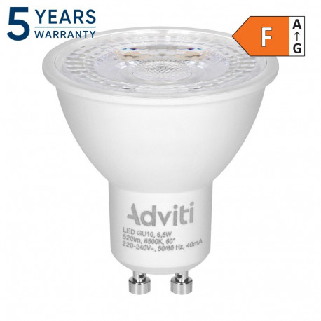 Żarówka LED GU10 6,5 W 520 lm 6500 K 60° DIMM (10 tk.)