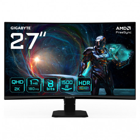 "68,6 cm (27"") 2560 x 1440 Pixel Gigabyte GS27QCA EK 16:9 Quad HD VA 1 ms 180 Hz HDR DisplayPort HD