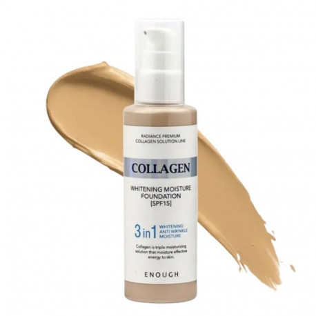 Enough Collagen 3in1 Whitening Moisture Foundation SPF15 №21 100ml