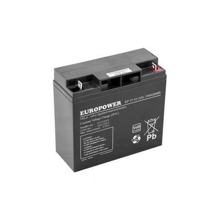 EUROPOWER AGM-aku EP Series 12V 17Ah (kasutusiga 6–9 aastat)