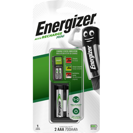 Energizer laadija Mini CH2PC4-EU + 2xAAA