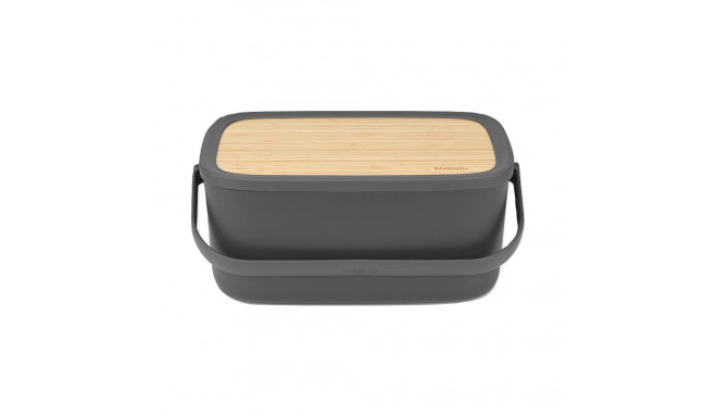 Brabantia leivakarp 128264 ristkülikukujuline puidust, must