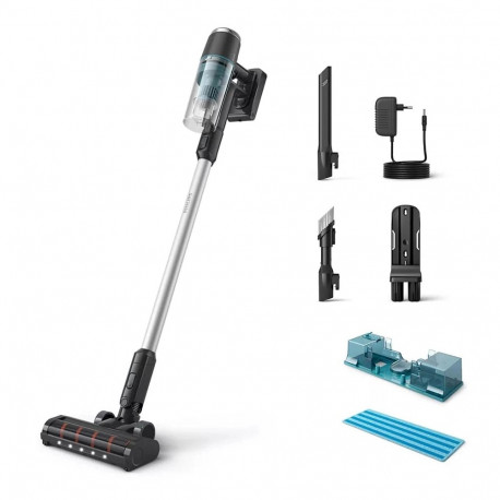 Philips 3000 series XC3133/01 stick vacuum/electric broom Battery Dry Bagless Black  Blue