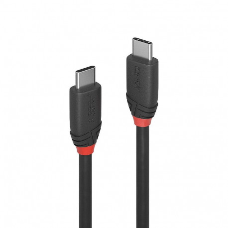 Lindy 1m USB 3.2 Type C to C Cable  20Gbps  Black Line