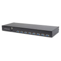 Digitus 19" LCD KVM konsool, 8-porti VGA, saksa klaviatuur