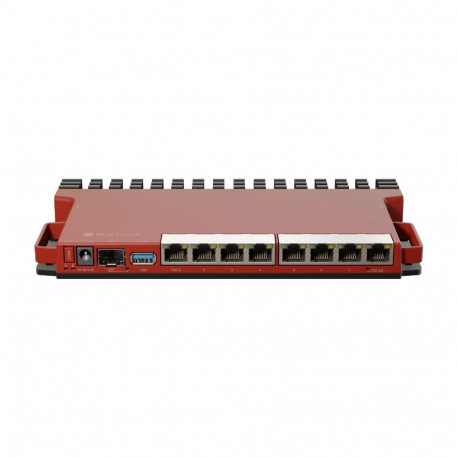 Mikrotik juhtmega ruuter L009UiGS-RM 2.5 Gigabit Ethernet Gigabit Ethernet, punane