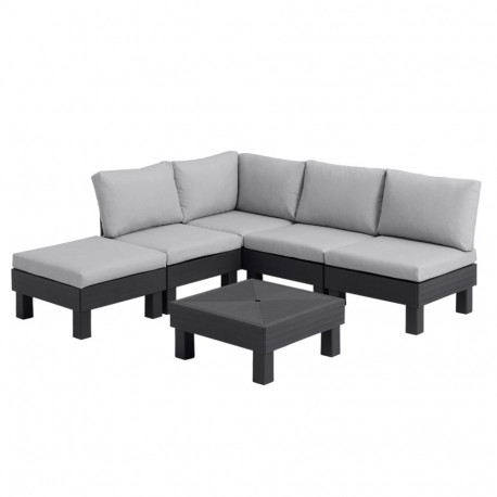 Keter 257361 outdoor furniture set Black  Granite