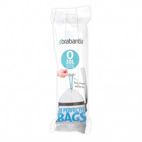 Brabantia prügikotid 300349 30L 20tk, valged