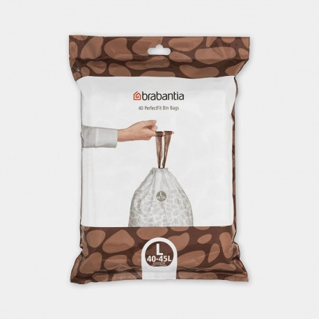 Brabantia 138645 trash bag 45 L White 40 pc(s)
