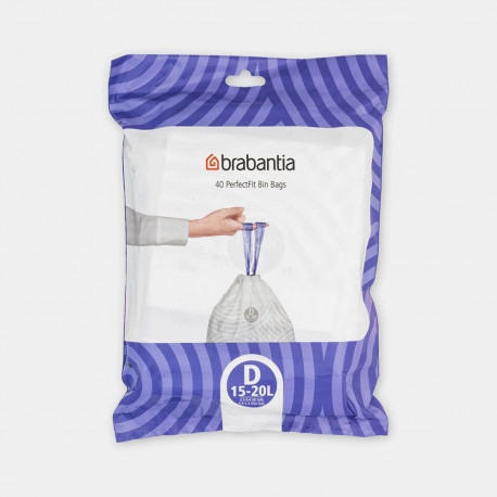 Brabantia 138164 trash bag 20 L White 40 pc(s)