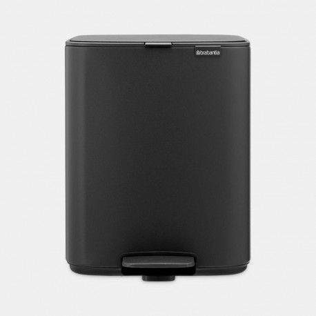 Brabantia Bo pedaaliga prügikast 12L ristkülikukujuline, terashall