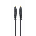 Gembird Toslink helikaabel 2m, must