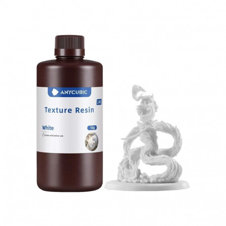 3D Printer Resin - ANYCUBIC Texture Resin White 1 kg 405 nm LCD/DLP 2–3 s White
