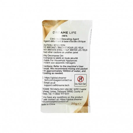 Descaler - Dreame N20 Steam HNFA Descaling Solution, 12 × 20 g