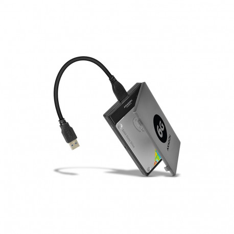 Axagon HDD/SSD-ketta korpus ADSA-1S6 2.5", must