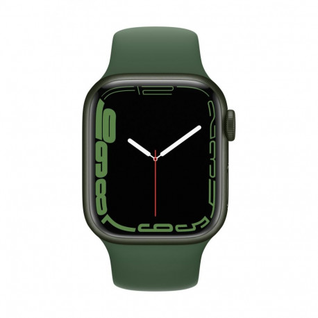 Apple Watch Series 7 GPS, 41mm Green Aluminium Case with Sport Band - Regular Clover