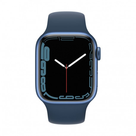 Apple Watch Series 7 GPS, 41mm Blue Aluminium Case with Sport Band - Regular Abyss Blue