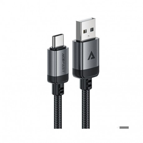 Acefast C20-04 USB-A to USB-C aluminum alloy charging data cable Black