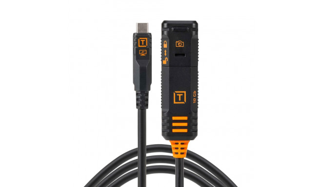 TetherPro Optima 10G TetherBoost USB-C Extension Cable 4.8m | Black
