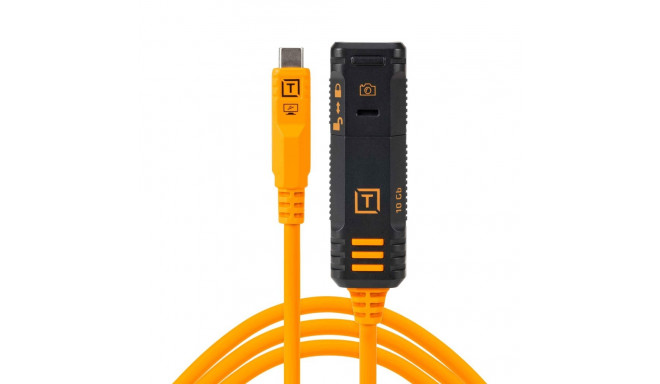 TetherPro USB-C pikenduskaabel Optima 10G TetherBoost 4.8m, oranž