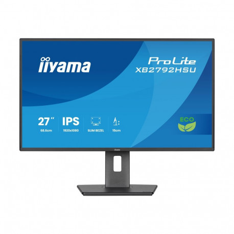 IIYAMA XB2792HSU-B1 27inch IPS FHD 4-side slim bezel EyeSafe 2.0 120Hz 300cd/m2 3ms HDMI DP USB 2x3.