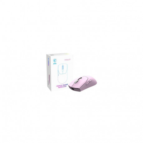 MSI Forge Gm340 Wireless Violet mouse Gaming Ambidextrous RF Wireless + Bluetooth Optical 12000 DPI
