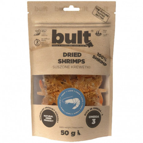 BULT koeramaius, looduslikud kuivatatud krevetid Mono 50g