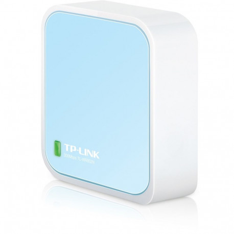 TP-Link juhtmevaba ruuter TL-WR802N Fast Ethernet ühe sagedusribaga (2.4GHz), sinine, valge