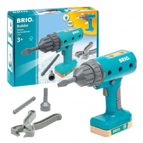 Brio BUILDER konstruktsioonikomplekt akudrelliga, alates 3. eluaastast