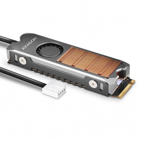 Axagon arvuti jahutussüsteem CLR-M2FAN SSD-jahutusradiaator 2cm 1tk, hall