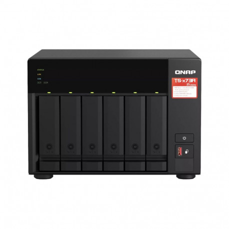 QNAP NAS-torn TS-673A Ryzen Embedded V1500B 8GB DDR4 0TB QNAP Turbo System, must