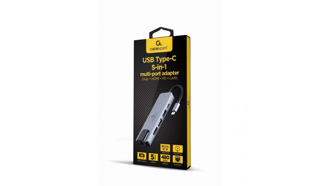 GEMBIRD Multi Port Adapter USB Type C