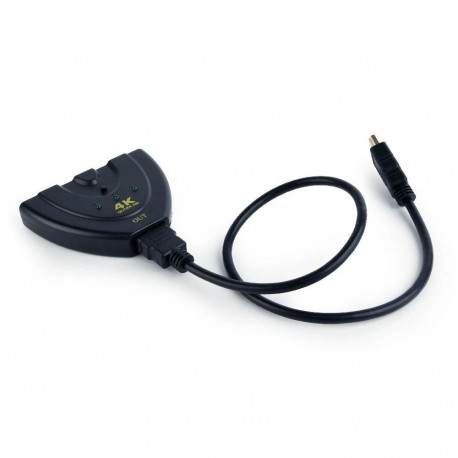 Gembird liidesekeskus DSW-HDMI-35, must