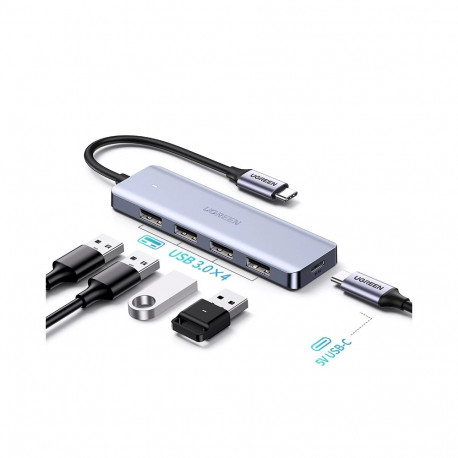 Ugreen USB-jaotur 70336 USB 3.2 Gen 1 (3.1 Gen 1) Type-C 5000Mbit/s