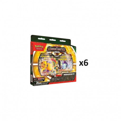 Trading Card Game Deck - Pokémon Miraidon ex League Battle Deck Display 6 Pcs