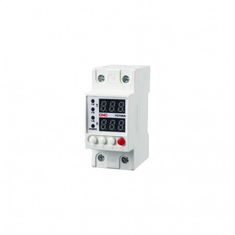Voltage Protection Relay - CNC Overvoltage And Undervoltage Protector 63A, 230 V AC, White