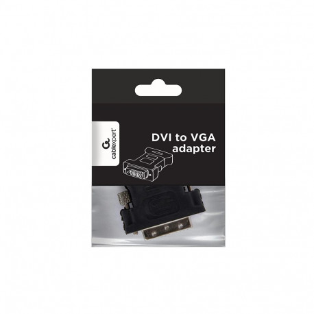 Gembird A-DVI-VGA-BK cable gender changer DVI-A VGA 15-pin Black  Metallic