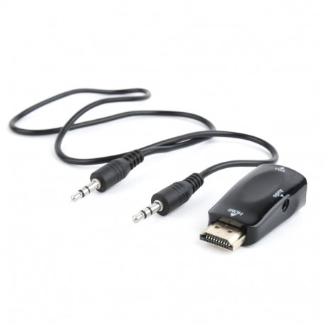 Gembird A-HDMI-VGA-02 cable gender changer VGA (D-Sub) Black