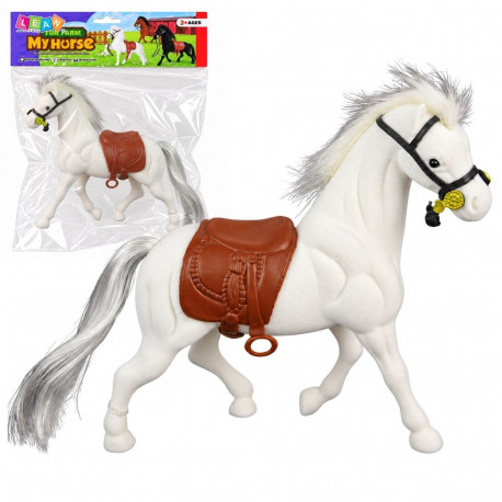 figuur valge hobune sadul talu