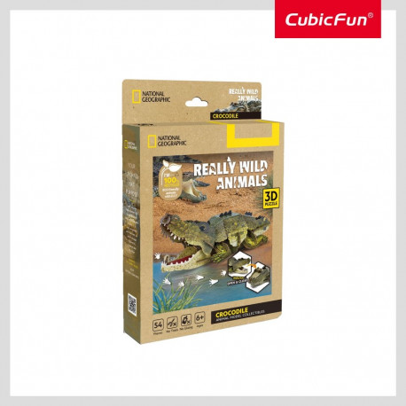CUBICFUN NATIONAL GEOGRAPHIC 3D puzzle Crocodile