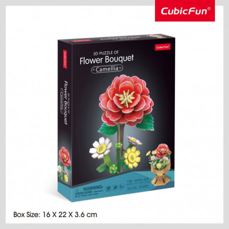 CUBICFUN 3D Puzzle Flower Bouquet - Camellia