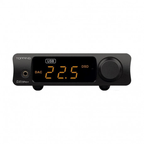 Topping USB-DAC ja kõrvaklappide võimendi DX3 Pro+ BK, must
